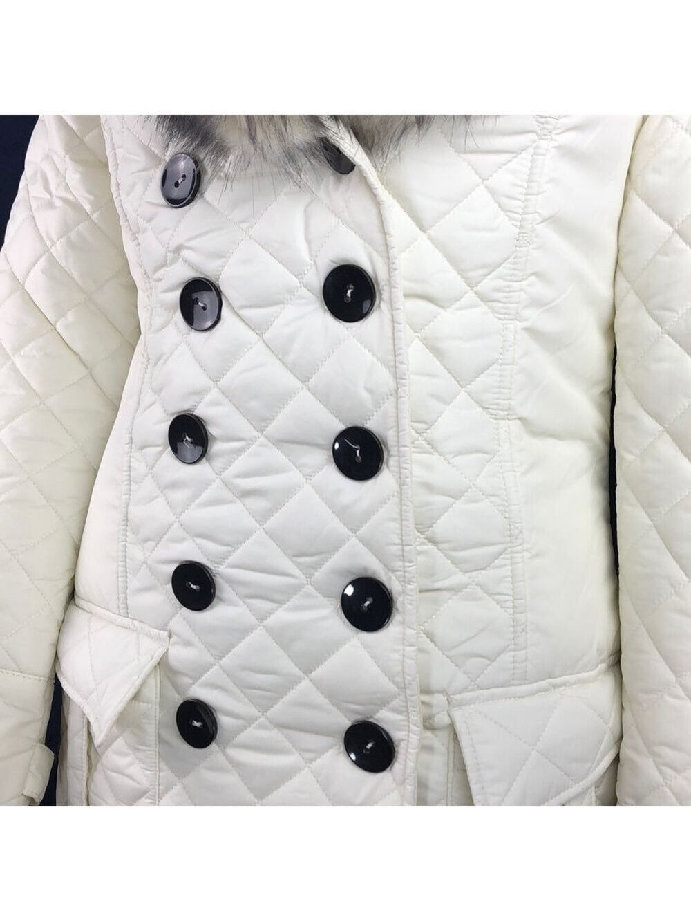 𝅺bnwt-chillipepper QuiltedCoat Detachable FurCollar - Picture 3 of 8